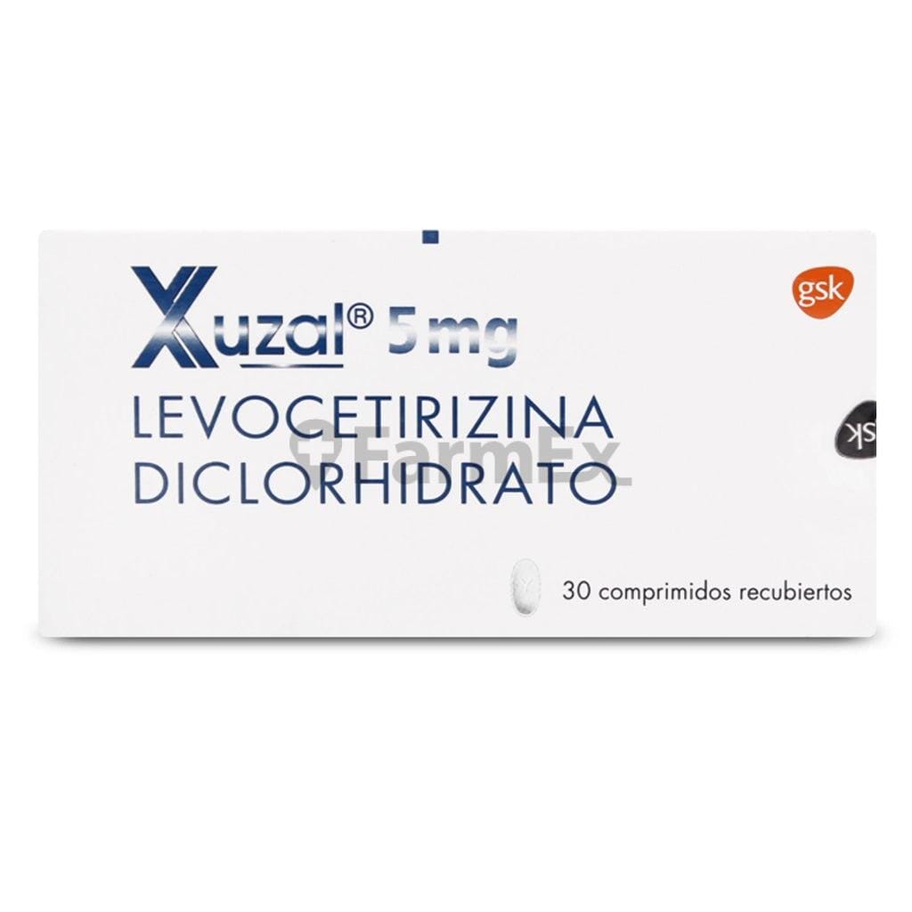 Xuzal 5 mg x 30 comprimidos Farmex-BanMedica-Persistente